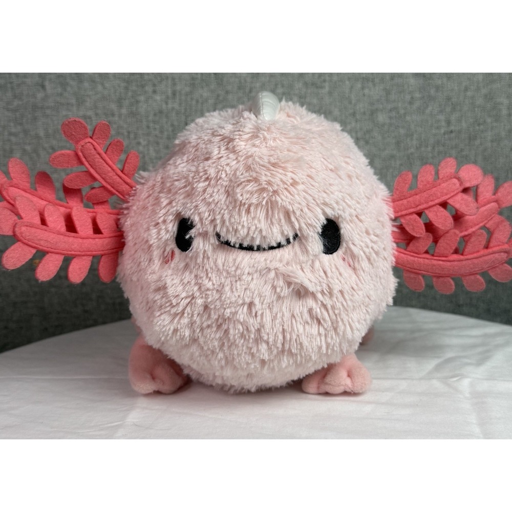 Mini Squishable Baby Pink Axolotl Plush - 11(w) x 10.5(d) x 8(h) In